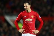 MANCHESTER, ENGLAND - FEBRUARY 01:  Zlatan Ibrahimovic of Manchester United looks on during the Premier League match between Manchester United and Hull City at Old Trafford on February 1, 2017 in Manchester, England.  (Photo by Clive Mason/Getty Images)